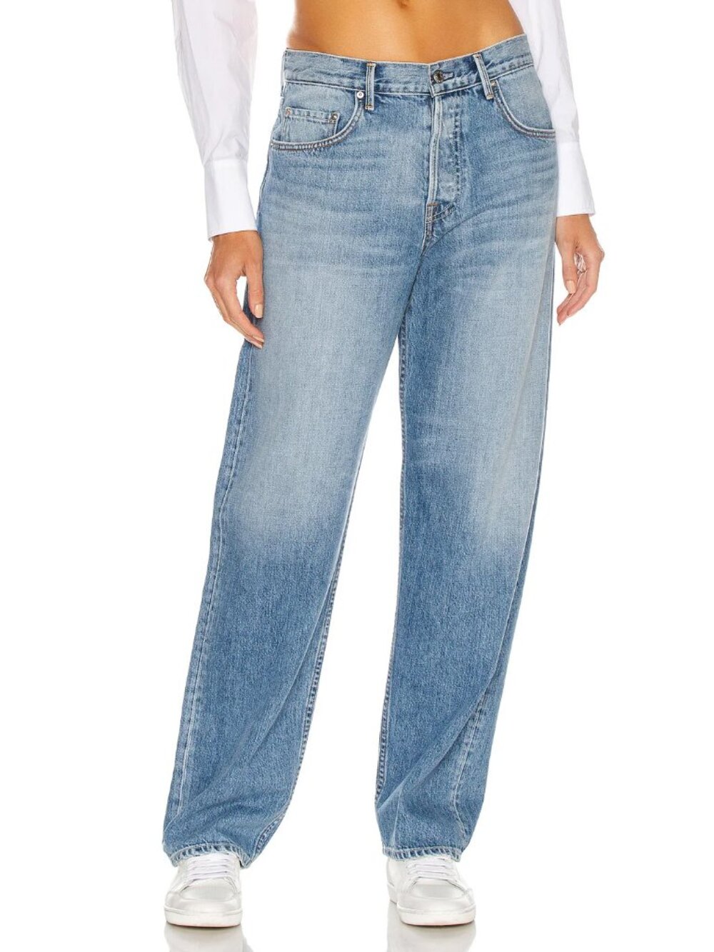 GRLFRND The Bella Loose Boyfriend Jeans in Santa Monica 25